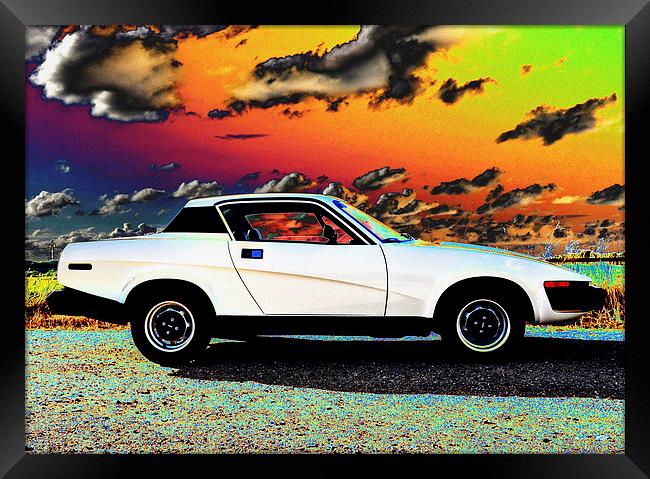 TR7 Triumph! Framed Print by michelle rook