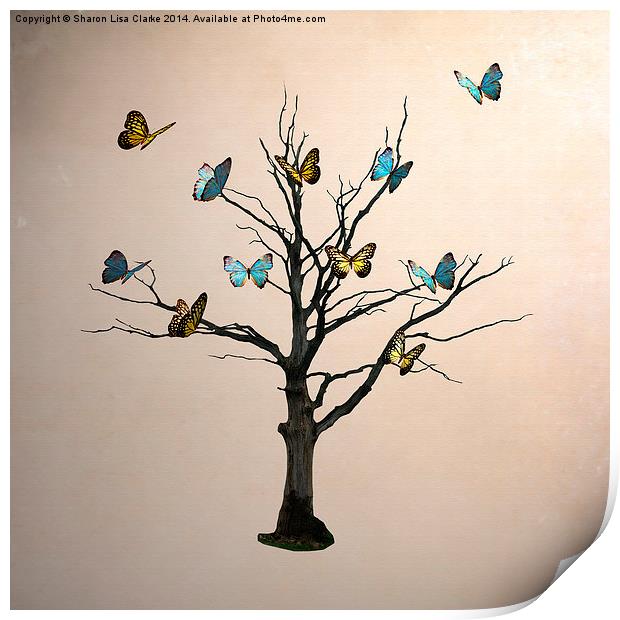 Tree of Flutters Print by Sharon Lisa Clarke