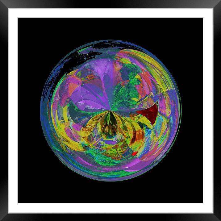 Reflections in globe Framed Mounted Print by Robert Gipson