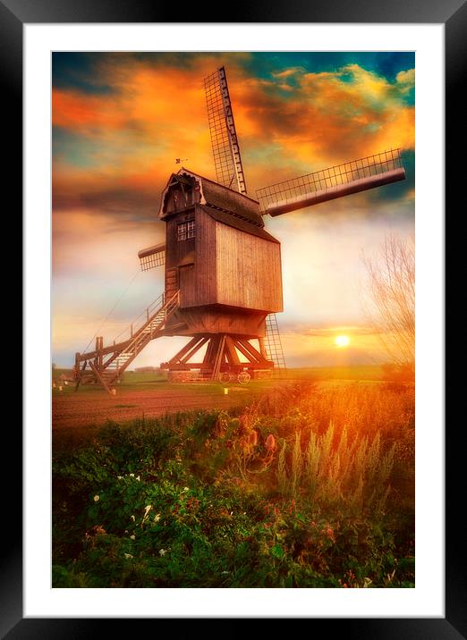 Windmill Framed Mounted Print by Jason Green