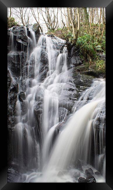 Fairlie Castle Waterfall Framed Print by Geo Harris