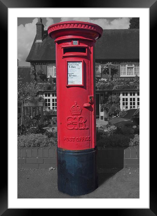 Edward VIII Postbox Framed Mounted Print by Joyce Storey