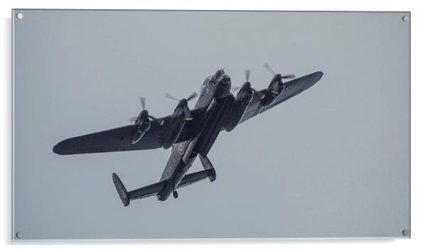 Avro Lancaster Acrylic by Geo Harris