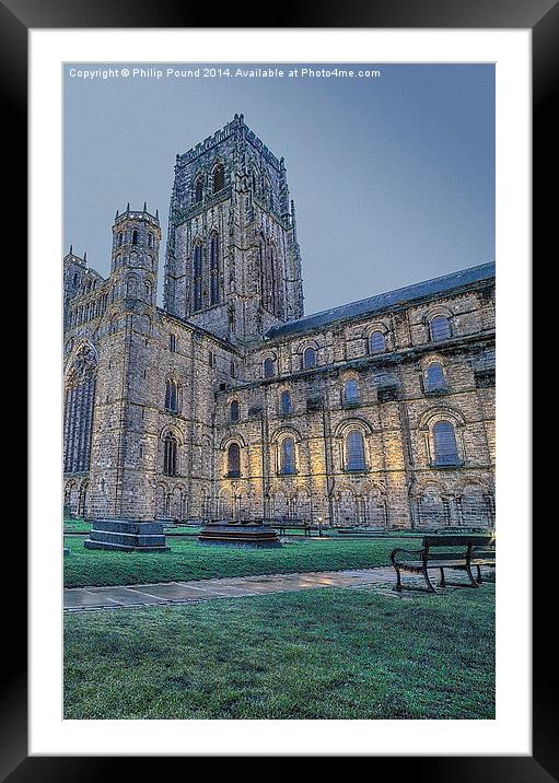 Durham Cathedral Early Morning Framed Mounted Print by Philip Pound