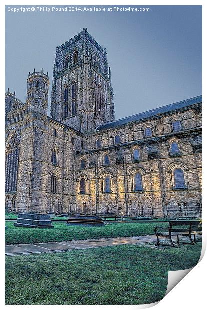 Durham Cathedral Early Morning Print by Philip Pound