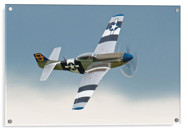 P-51 Mustang Acrylic by Adam Withers