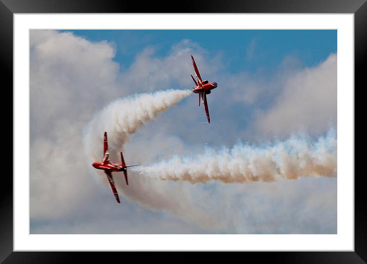 Red Arrows in the Carousel Framed Mounted Print by Adam Withers
