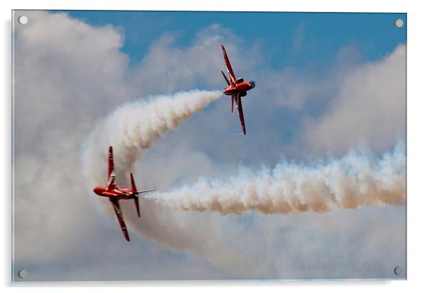 Red Arrows in the Carousel Acrylic by Adam Withers