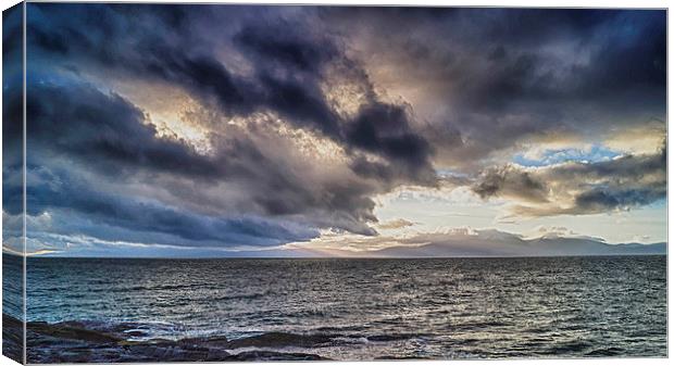 Stormy Skies Over Arran Canvas Print by Geo Harris