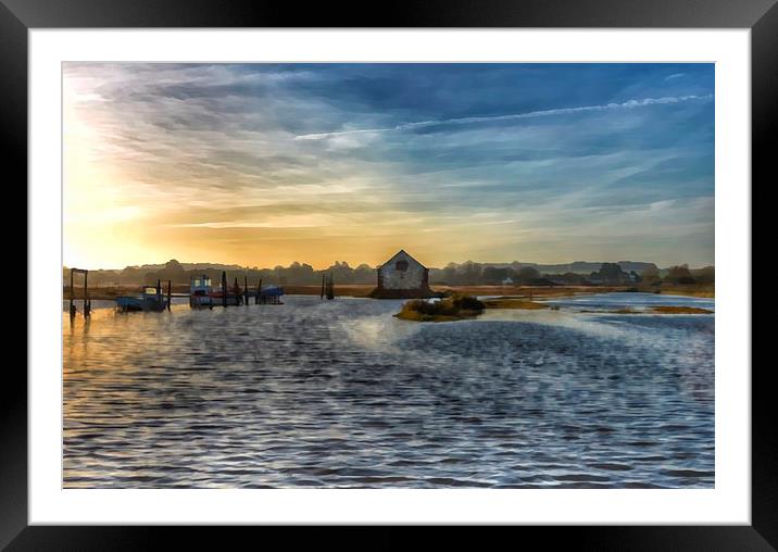 Spring high tide Framed Mounted Print by Gary Pearson