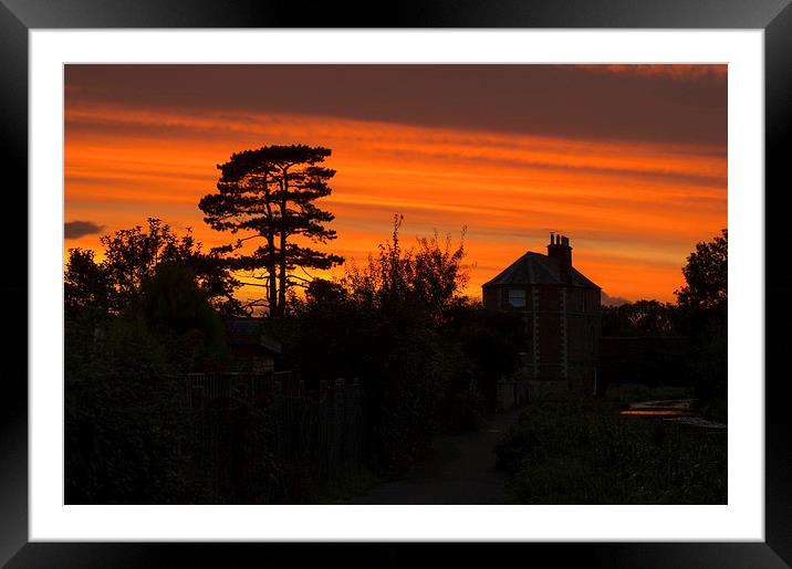 Sunset On The Stroudwater Canal Framed Mounted Print by Ben Kirby