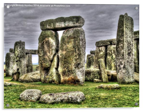 Stonehenge Acrylic by Andy Huntley