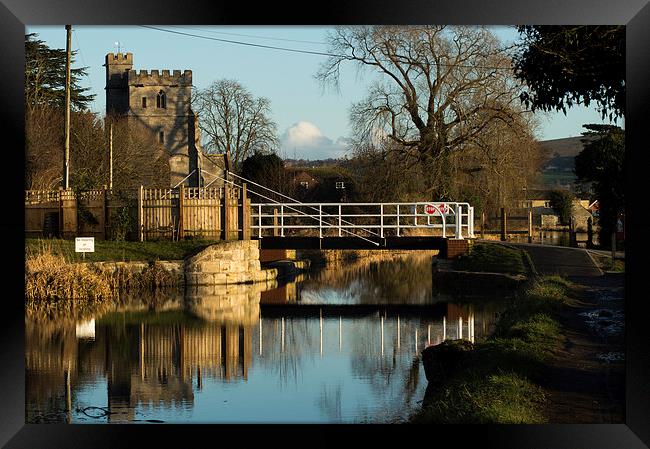 St Cyr Church On The Stroud Water Canal Framed Print by Ben Kirby