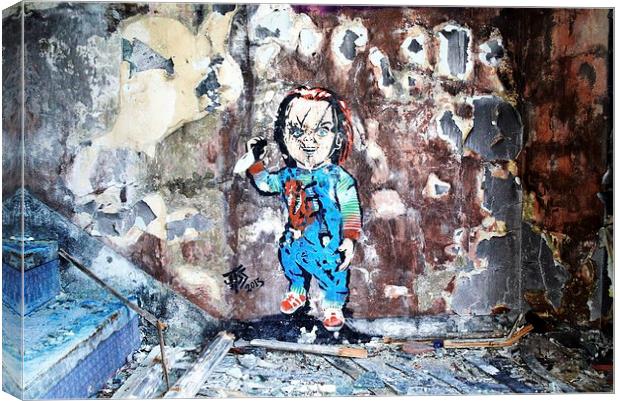 Heres Chucky Canvas Print by Pete Moyes