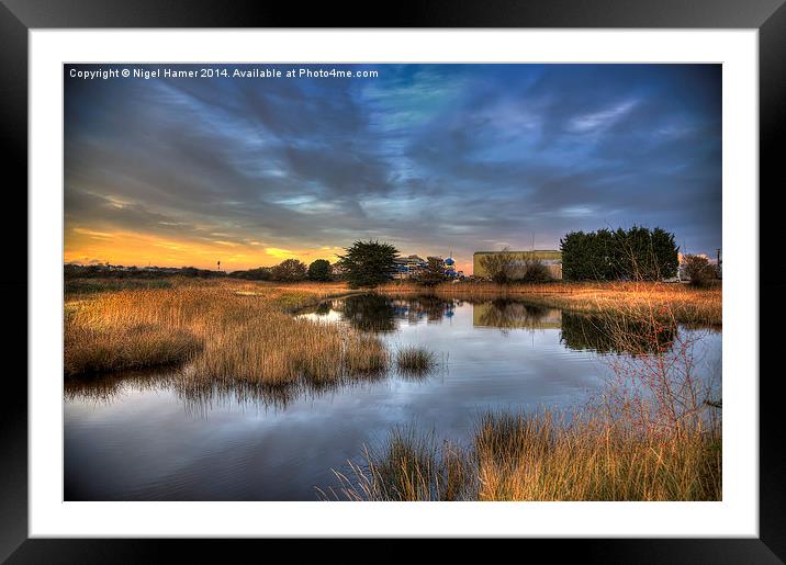 Bembridge Lagoons Framed Mounted Print by Wight Landscapes