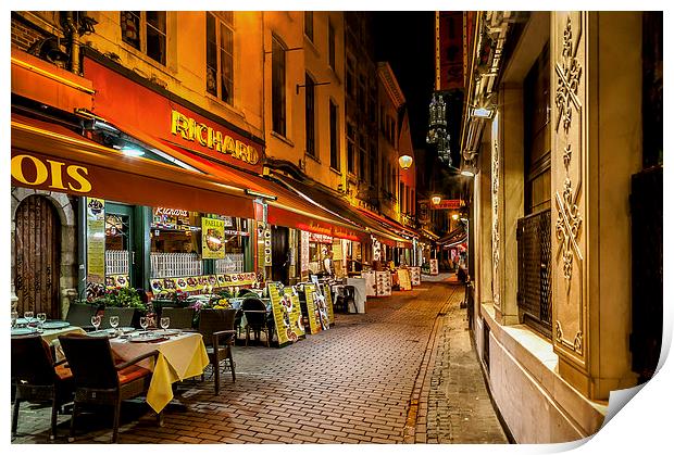 Rue des Bouchers Print by mhfore Photography