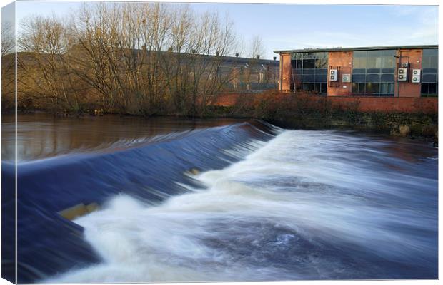 Brightside Weir Canvas Print by Darren Galpin