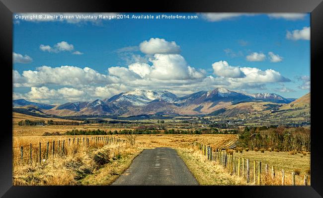 Northern Fells ,The Lake District Framed Print by Jamie Green