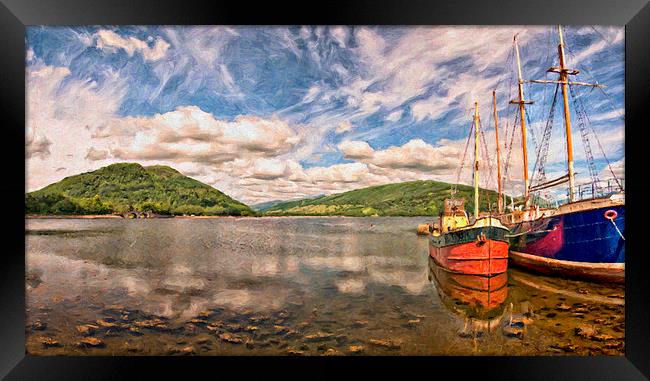Loch Fyne 01 Framed Print by Antony McAulay