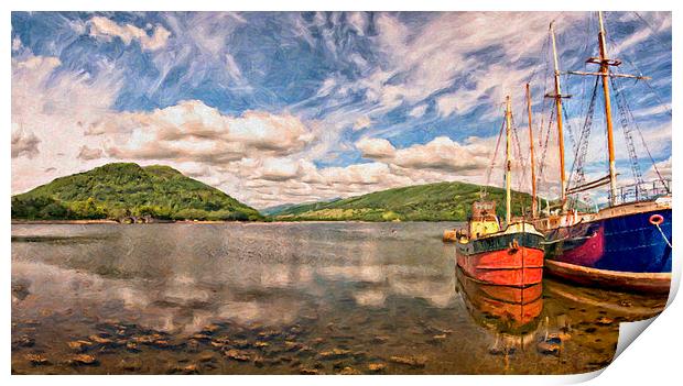 Loch Fyne 01 Print by Antony McAulay
