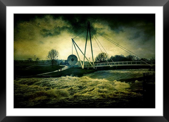 Wind,water & a bridge Framed Mounted Print by Andy dean