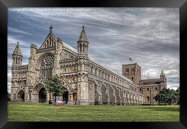 St Albans Cathedral Framed Print by Philip Pound