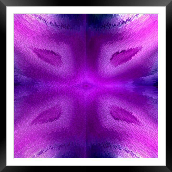 Agate dreams in purple Framed Mounted Print by Robert Gipson