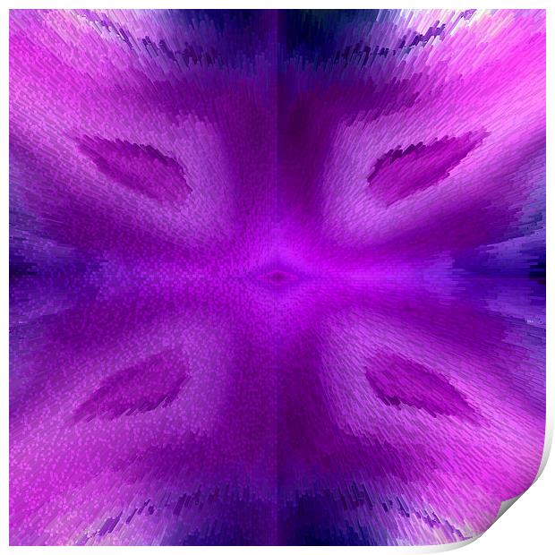 Agate dreams in purple Print by Robert Gipson