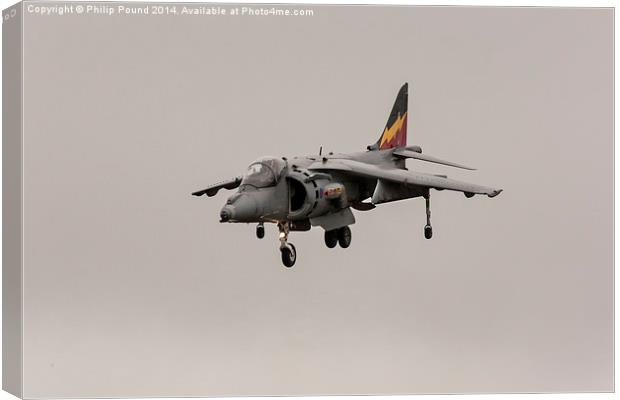 Harrier Jump Jet Canvas Print by Philip Pound