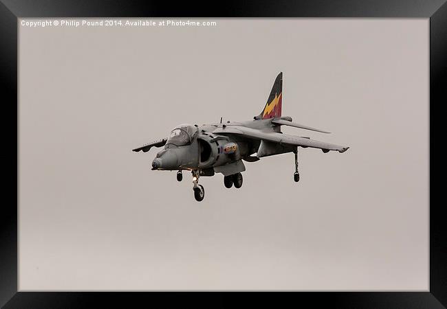 Harrier Jump Jet Framed Print by Philip Pound