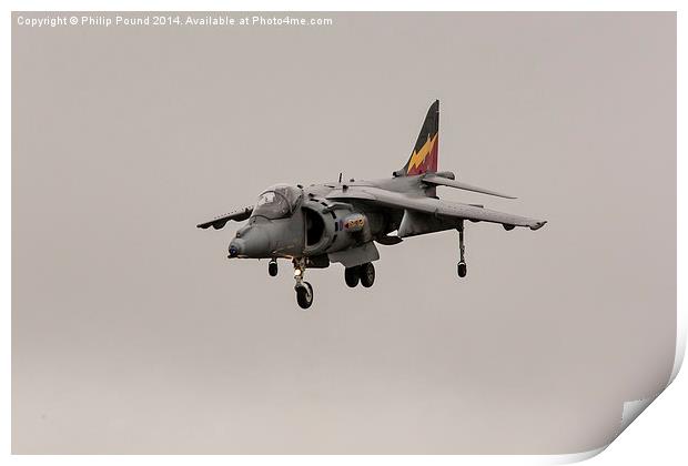 Harrier Jump Jet Print by Philip Pound