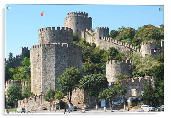Rumelian Castle, Istanbul, Turkey Acrylic by Geoffrey Higges