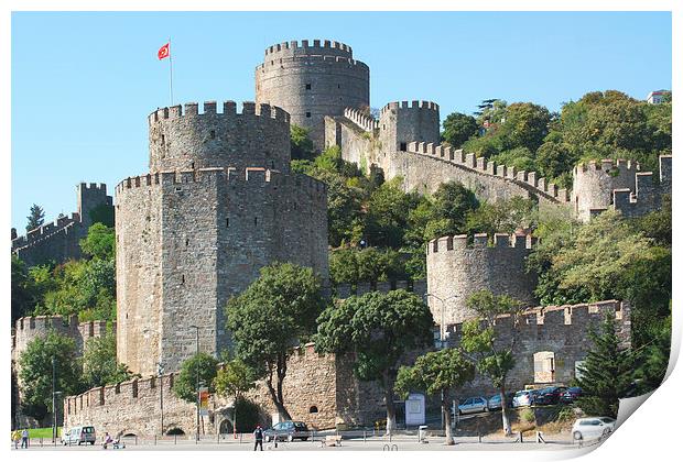 Rumelian Castle, Istanbul, Turkey Print by Geoffrey Higges