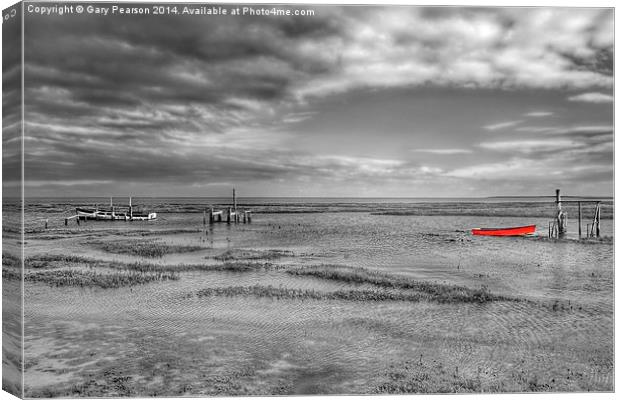 The red rowing boat Canvas Print by Gary Pearson