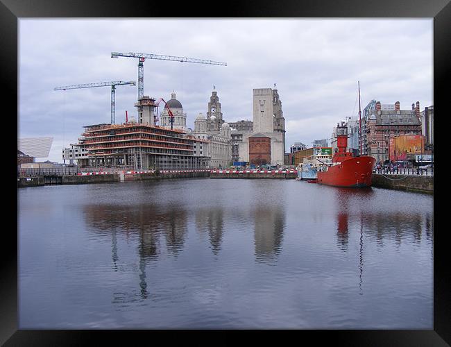 Liverpool - Canning Dock Framed Print by Shoshan Photography 