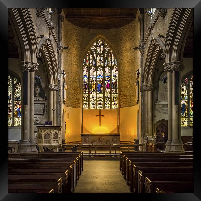 St Lawrence Church, Hungerford, Berkshire, England Framed Print by Mark Llewellyn