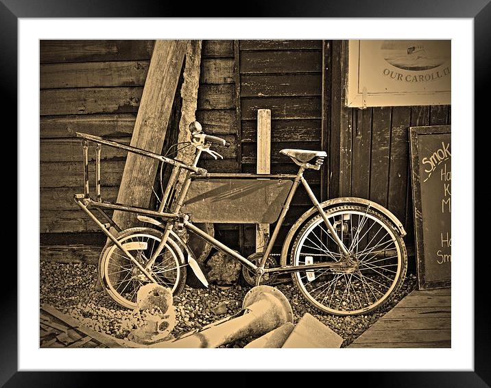 The Fishmongers Bicycle Framed Mounted Print by Bill Simpson