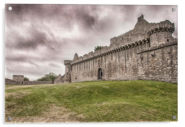 Craigmillar Castle 01 Acrylic by Antony McAulay