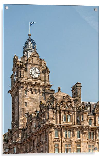 Edinburgh Grand Hotel Acrylic by Antony McAulay