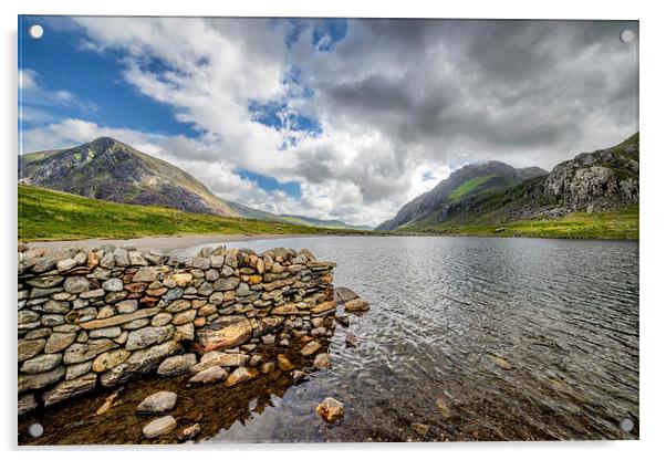 Idwal Lake Acrylic by Adrian Evans