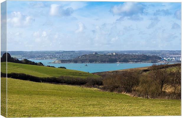 Pendenis Point Falmouth. Canvas Print by Brian Roscorla