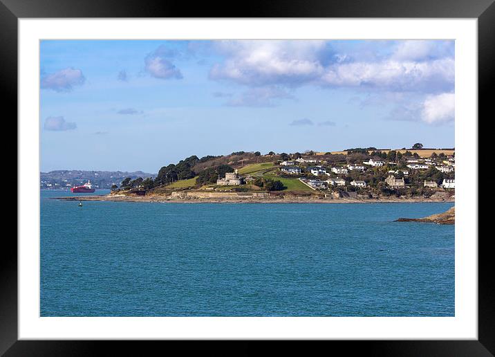 St Mawes Castle Framed Mounted Print by Brian Roscorla