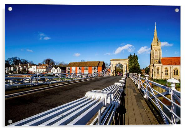 Marlow and All Saints Church Acrylic by Oxon Images