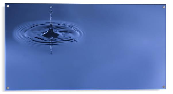 Blue water drop Acrylic by Olavs Silis