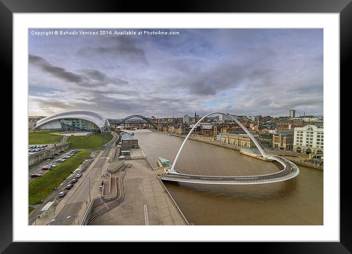 Newcastle Framed Mounted Print by Bahadir Yeniceri