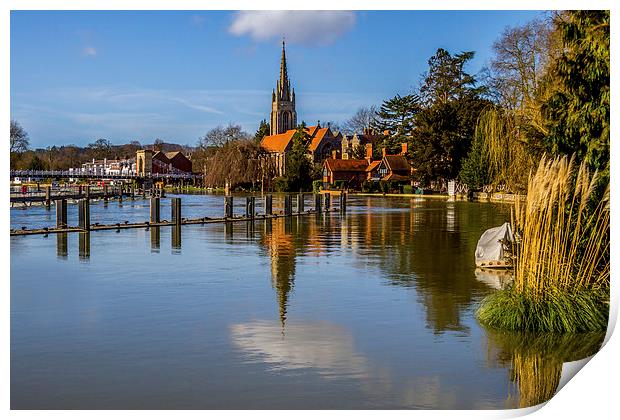 All Saints Church Marlow Print by Oxon Images