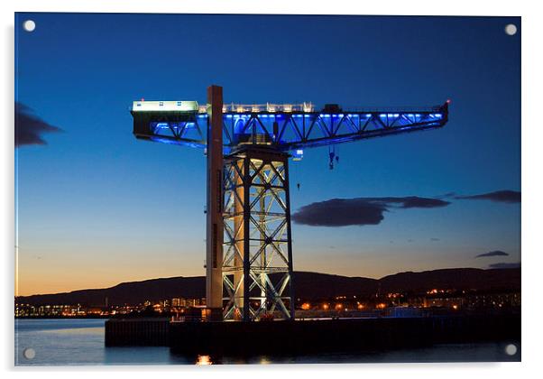Titan Crane on Clydeside Acrylic by Stewart Priest