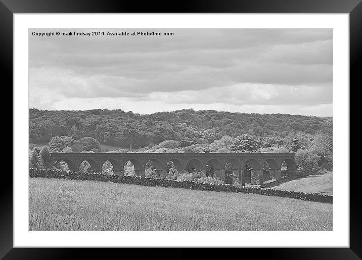 Buxton Viaduct Derbyshire Framed Mounted Print by mark lindsay