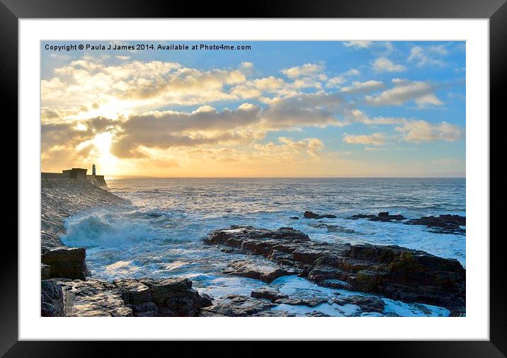 Porthcawl Framed Mounted Print by Paula J James