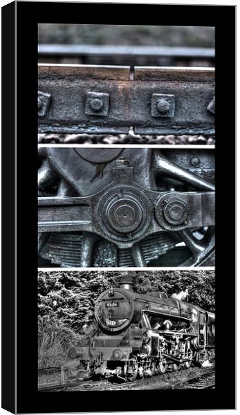 Train and Track Canvas Print by Castleton Photographic